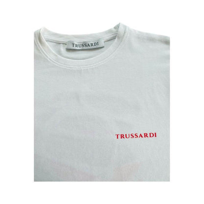 Trussardi Beachwear White Cotton Men's T-Shirt