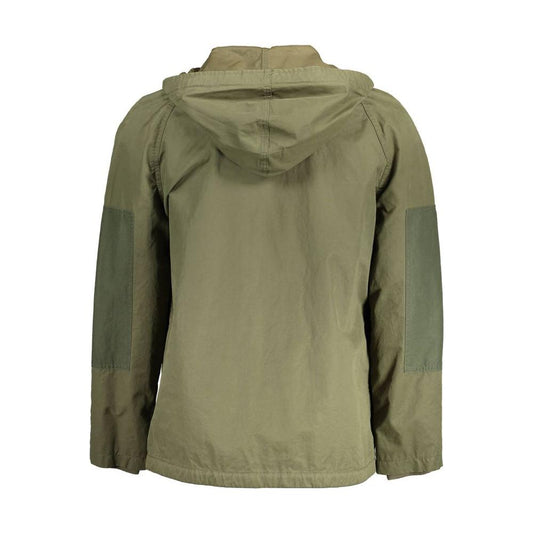 Gant Green Cotton Men Jacket Gant Dim Gray
