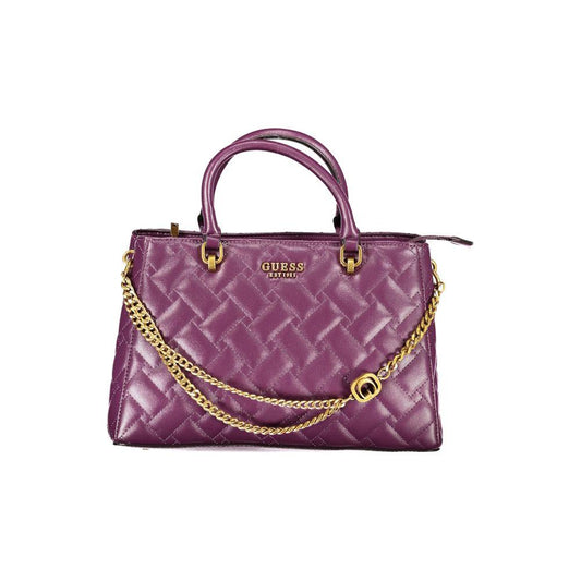 Guess Jeans Purple Polyethylene Handbag Guess Jeans Dim Gray