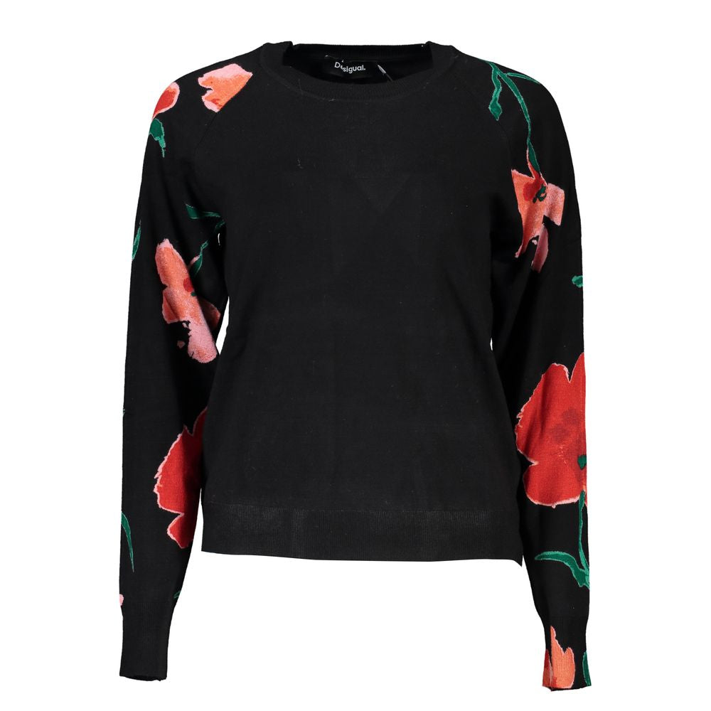 Desigual Black Viscose Sweater