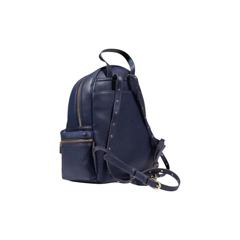 Front view with bag zipped and handles upright.