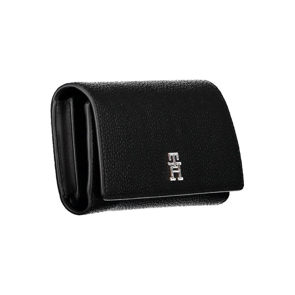 Tommy Hilfiger Black Polyethylene Women Wallet TO-20467