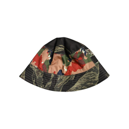 Dolce & Gabbana Multicolor DG Plaque Wide Brim Bucket Hat
