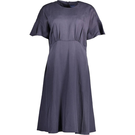 Gant Blue Lyocell Women Dress Gant Dark Slate Gray