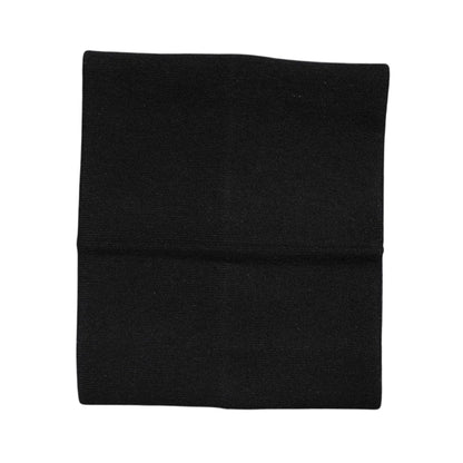 Dolce & Gabbana Black Cashmere Knitted Neck Warmer Foulard Scarf