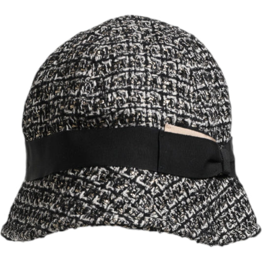 Dolce & Gabbana Black Cotton Blend Bucket Hat