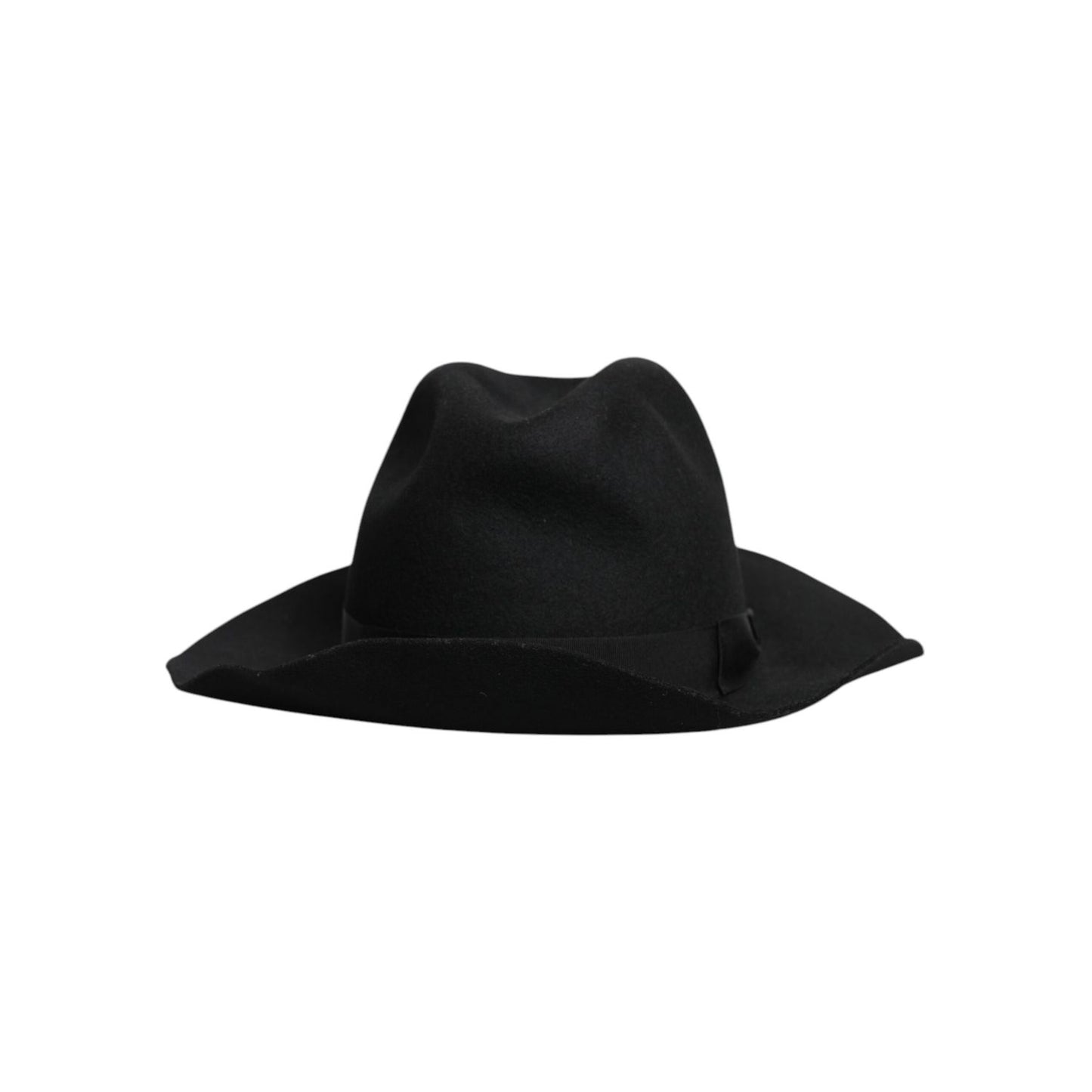 Dolce & Gabbana Black Wide Brim Trilby Fedora Hat