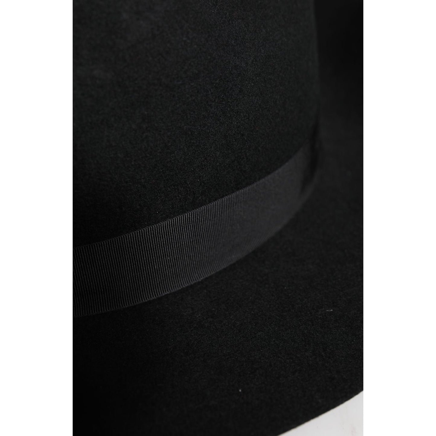 Dolce & Gabbana Black Wide Brim Trilby Fedora Hat