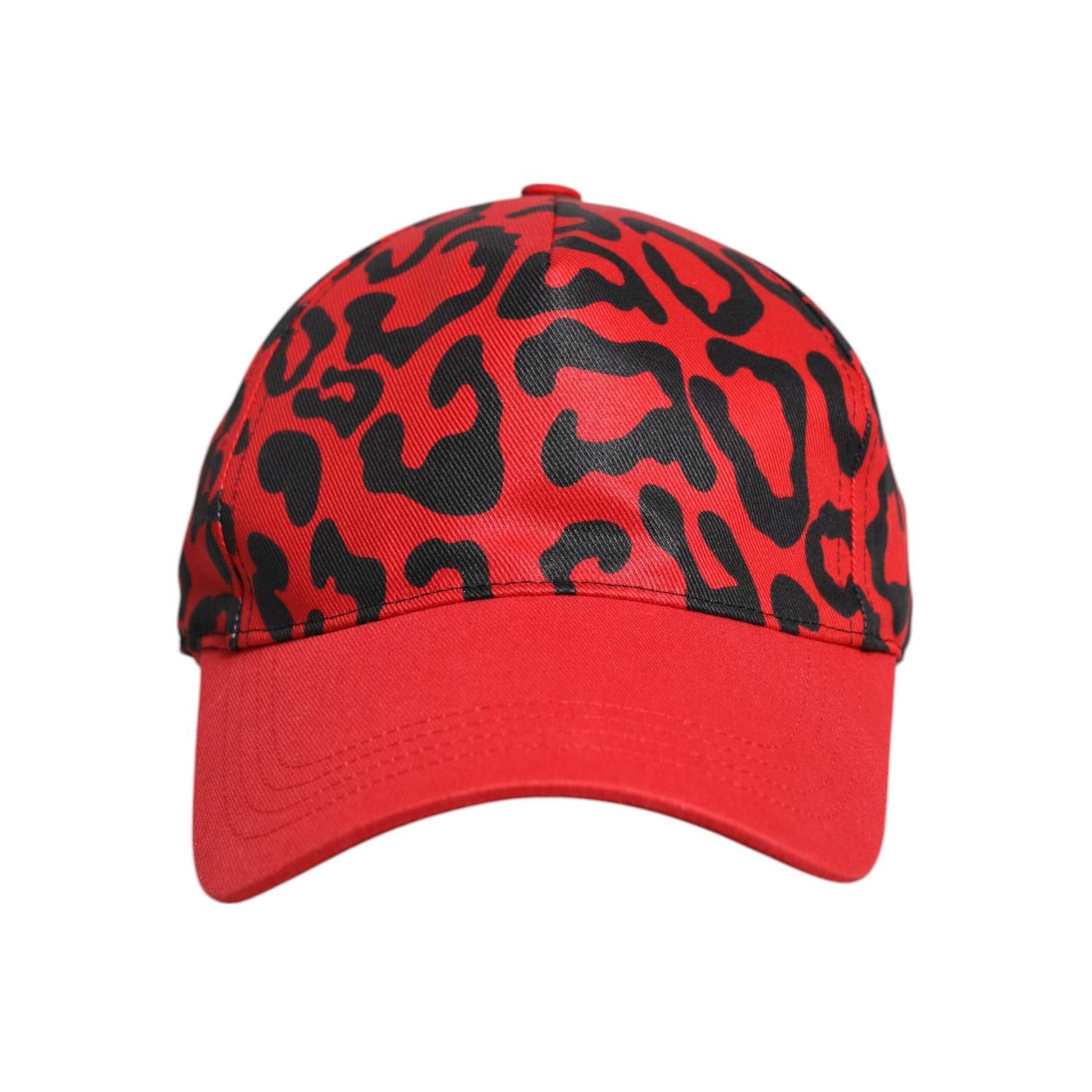 Dolce & Gabbana Red Cotton 6 Panels Women Baseball Cap