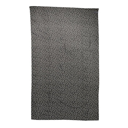Dolce & Gabbana Black Polka Dots Polyester Wrap Shawl Scarf