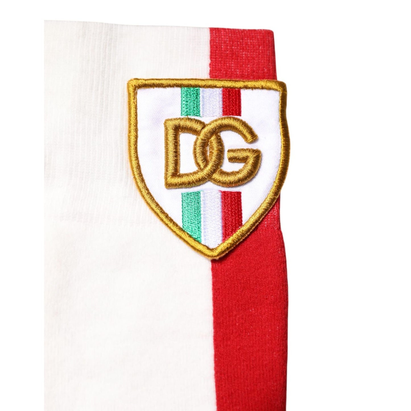 Dolce & Gabbana Multicolor Cotton DG Logo Patch Mid Calf Socks