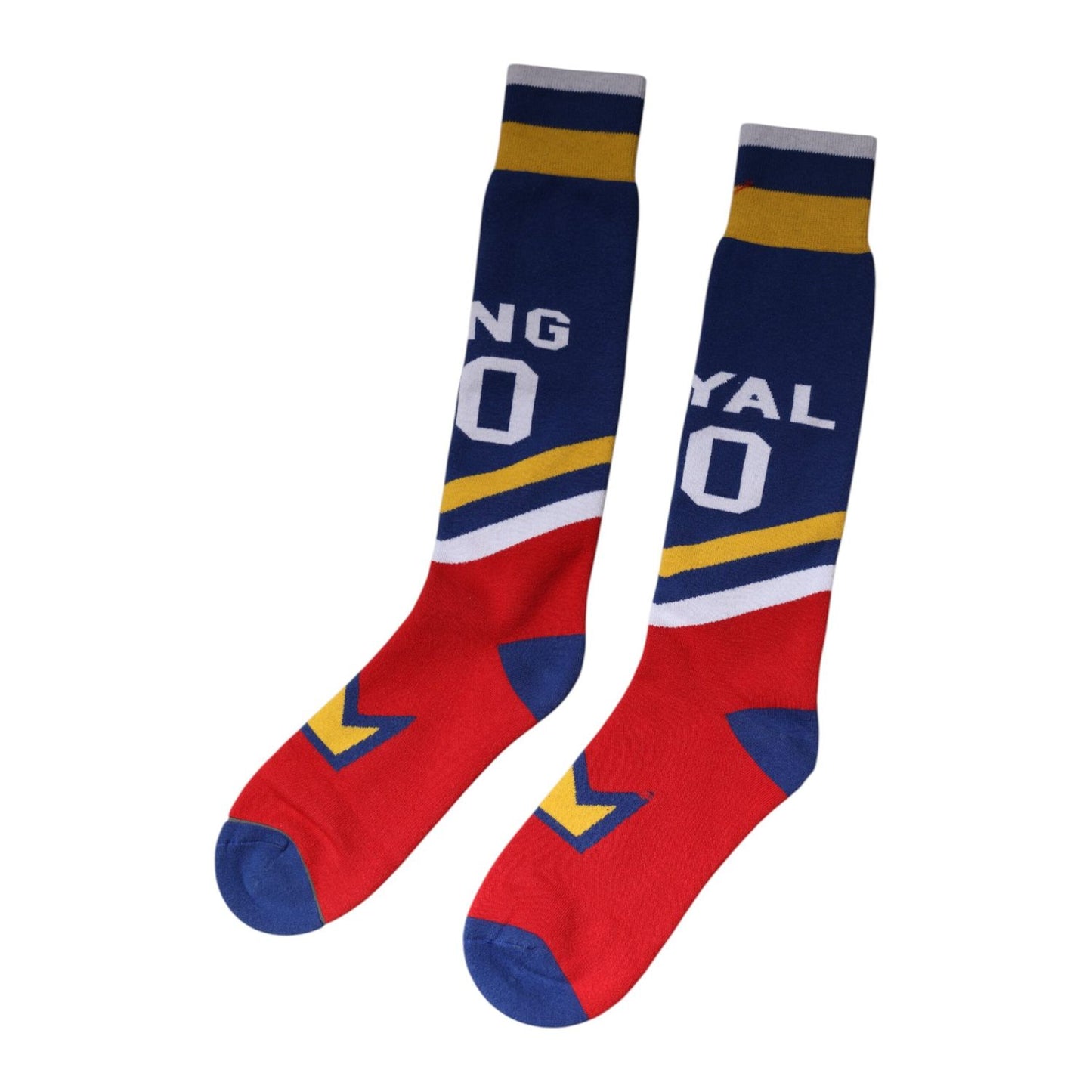 Dolce & Gabbana Multicolor Cotton Stretch Over Calf Socks SCS2257-M