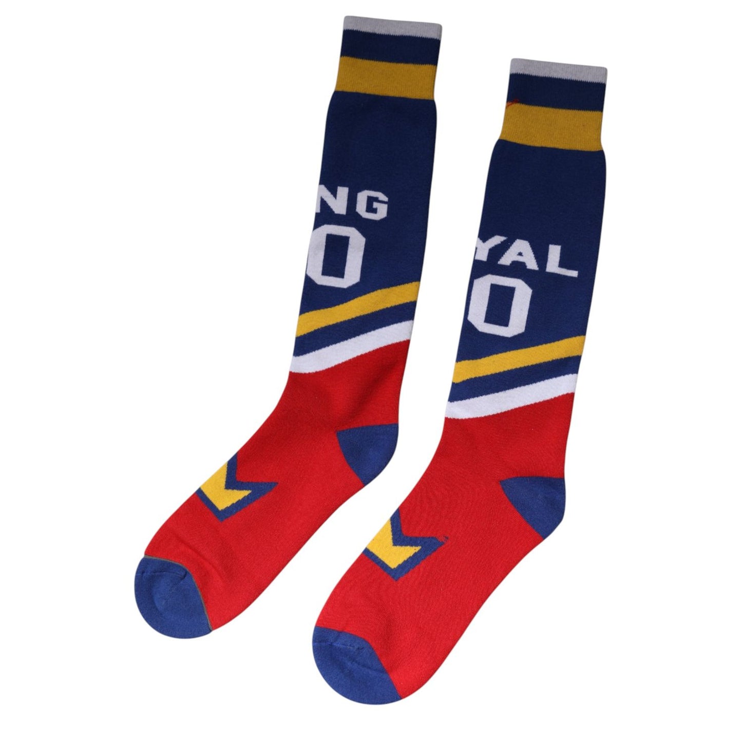 Dolce & Gabbana Multicolor Cotton Stretch Over Calf Socks SCS2257-M