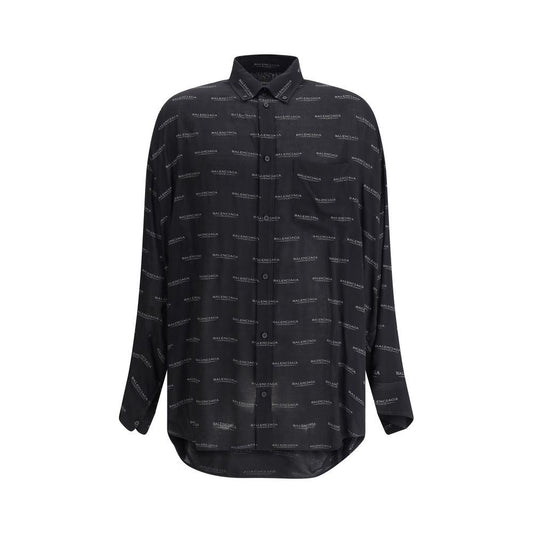 Balenciaga Logoed Shirt Balenciaga Dark Slate Gray