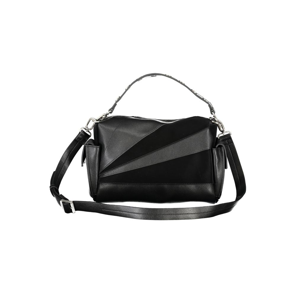 Front view with bag zipped and handles upright.