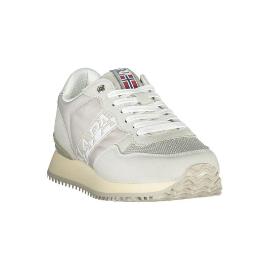 Napapijri Gray Polyester Women Sneaker Napapijri Light Gray