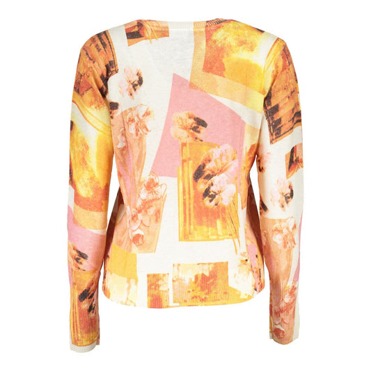 Desigual High Neck Contrast Detail Sweater Desigual Light Salmon