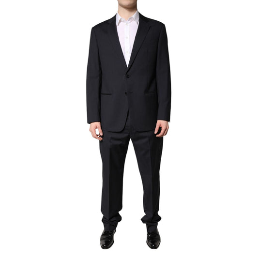 Emporio Armani Black Single Breasted Formal 2 Piece Suit