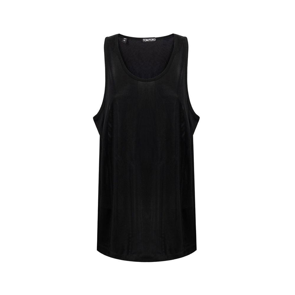 Tom Ford Black Viscose Tank Tops