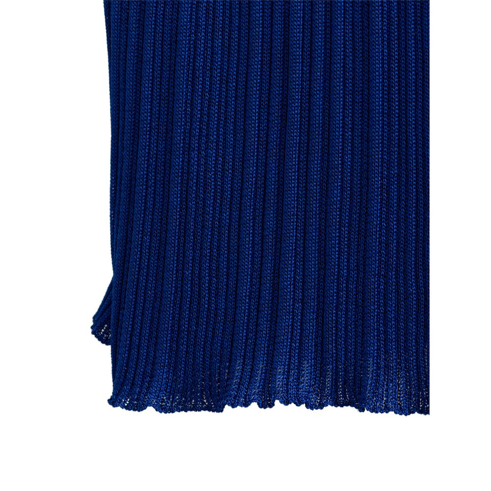 Tom Ford Blue Viscose Midi Skirt