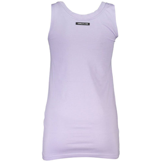 Cavalli Class Purple Cotton Women Top Cavalli Class Thistle