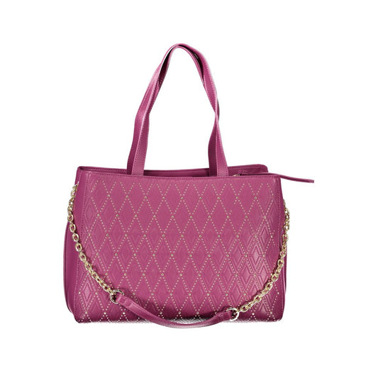 Valentino Bags Purple Polyethylene Handbag Valentino Bags Maroon