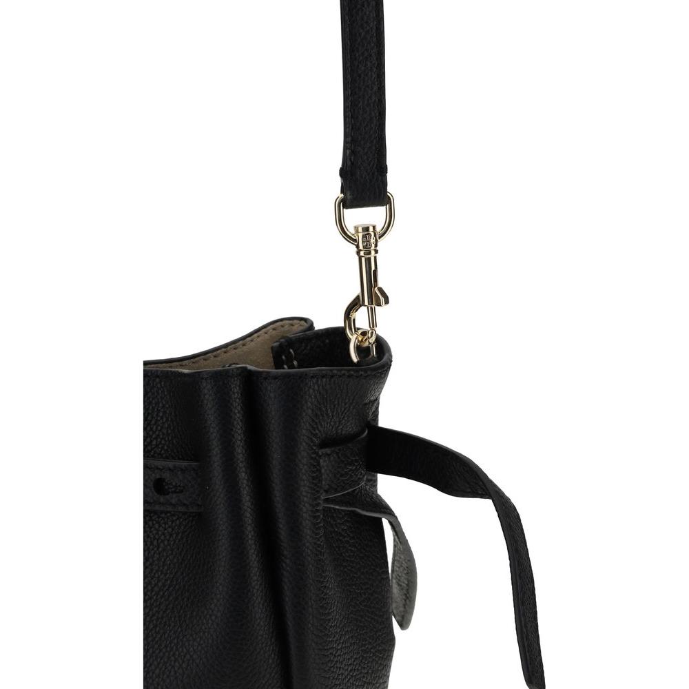 Front view with bag zipped and handles upright.