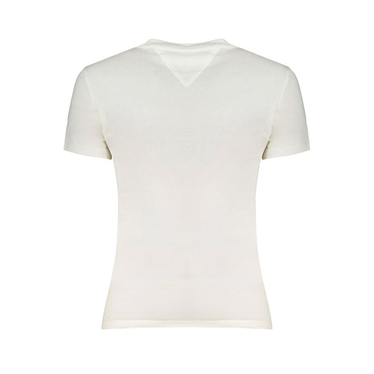 Tommy Hilfiger White Cotton Tops & T-Shirt Tommy Hilfiger Antique White