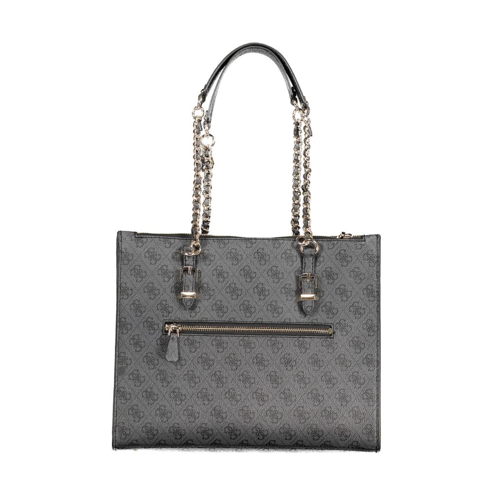Front view with bag zipped and handles upright.