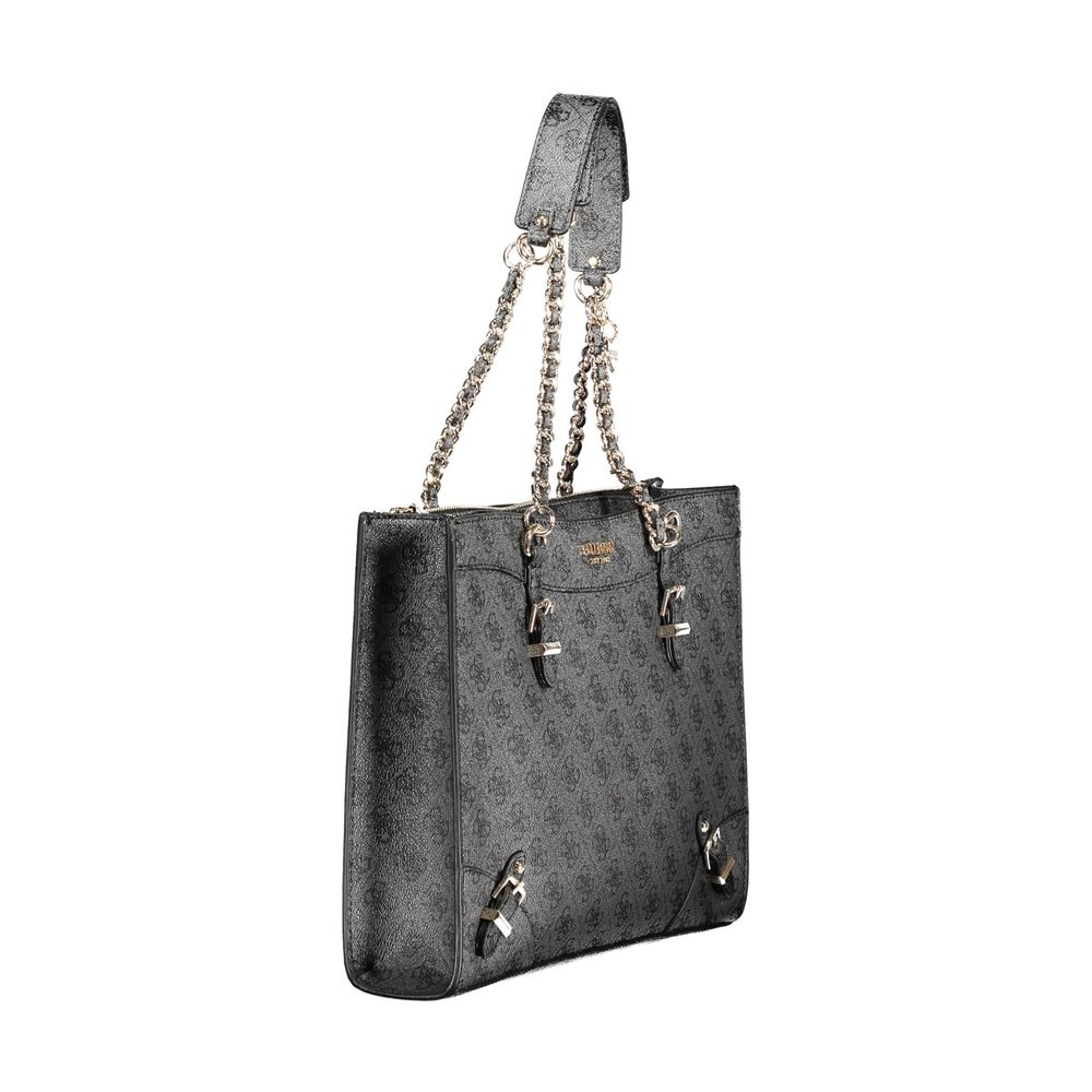Front view with bag zipped and handles upright.
