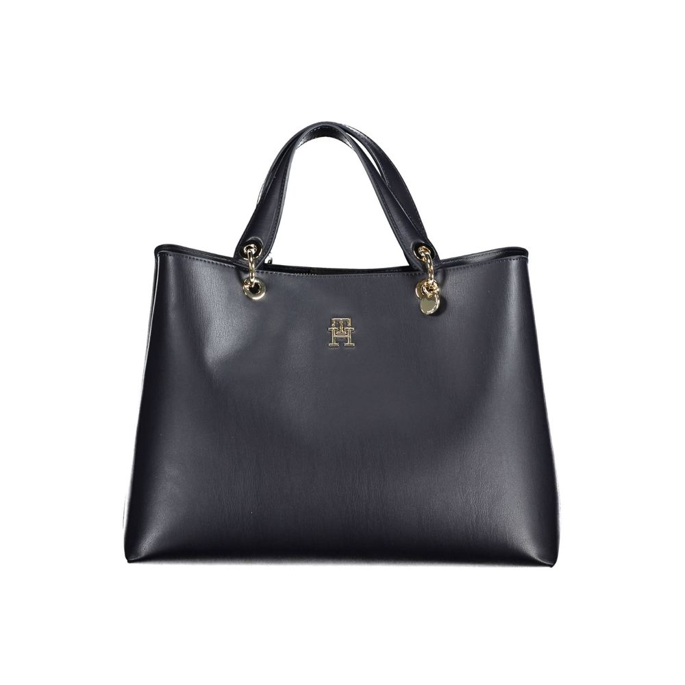 Front view with bag zipped and handles upright.