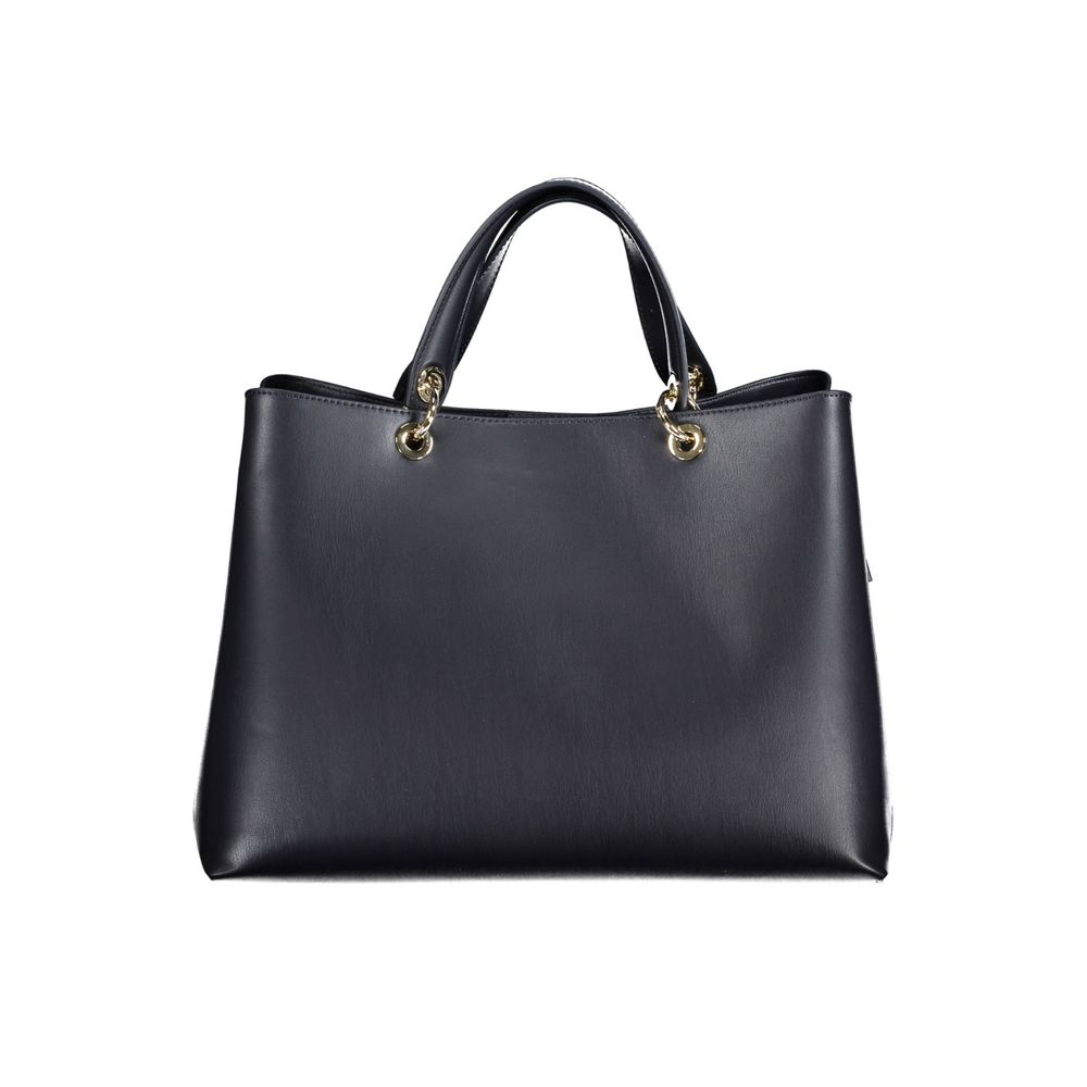 Front view with bag zipped and handles upright.