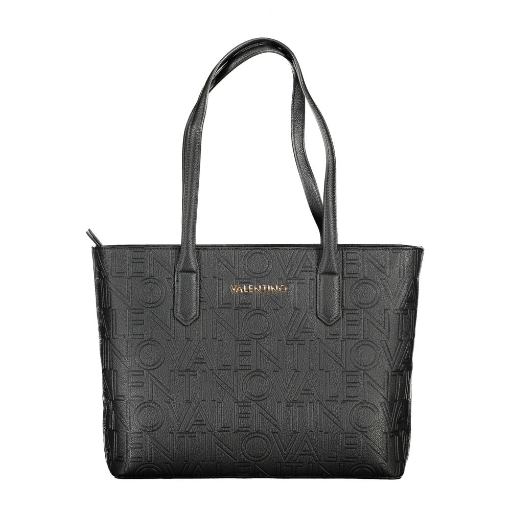 Front view with bag zipped and handles upright.