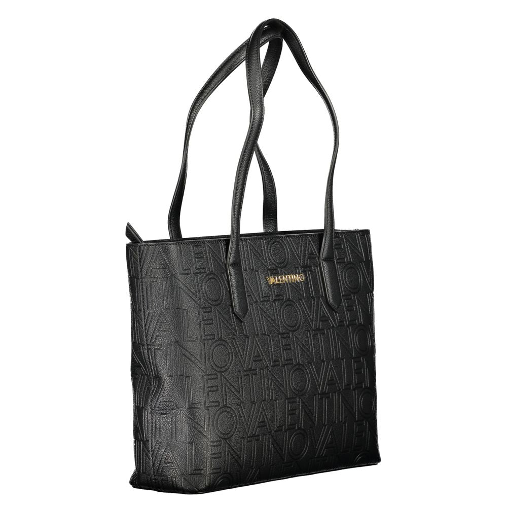 Front view with bag zipped and handles upright.