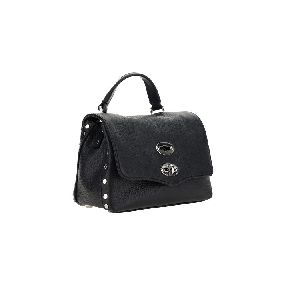 Front view with bag zipped and handles upright.