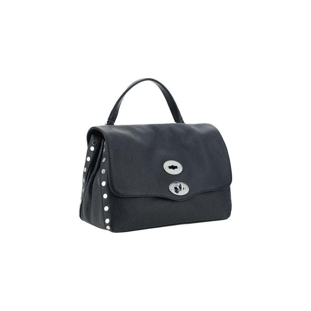 Front view with bag zipped and handles upright.