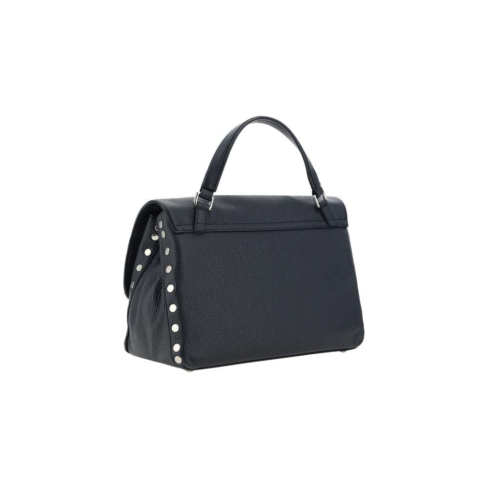 Front view with bag zipped and handles upright.