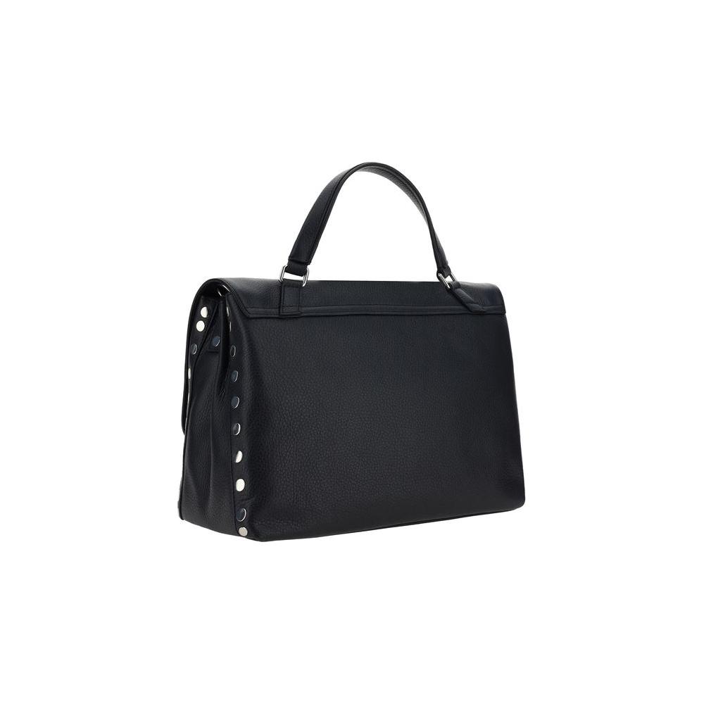 Front view with bag zipped and handles upright.