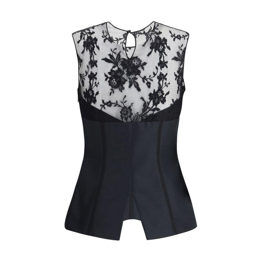 Alexander McQueen Lace Top Alexander McQueen Gray