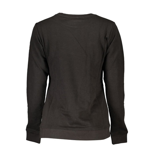 Cavalli Class Black Cotton Sweater Cavalli Class Dark Slate Gray