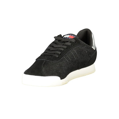 Tommy Hilfiger Black Polyester Sneaker