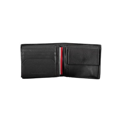 Tommy Hilfiger Black Leather Men Wallet
