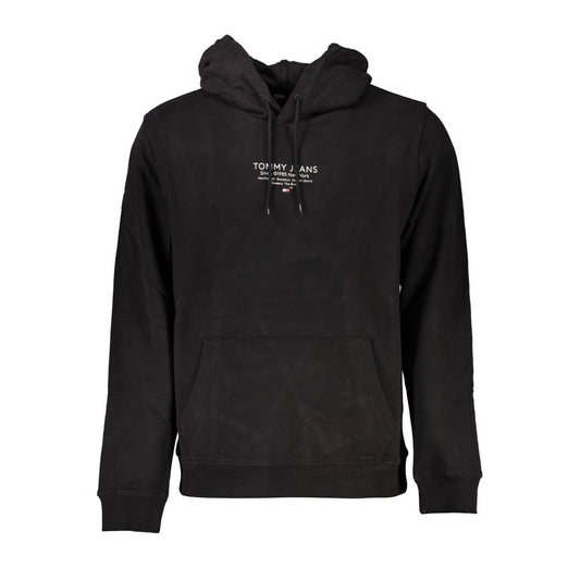 Tommy Hilfiger Elegant Long-Sleeved Hooded Sweatshirt Tommy Hilfiger Black