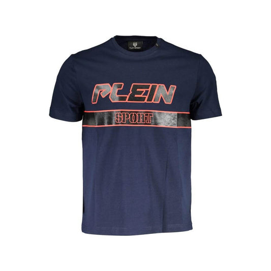 Plein Sport Blue Cotton Men T-Shirt