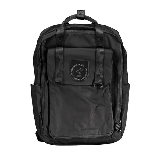 Mandarina Duck Black Cotton Backpack Mandarina Duck Dark Slate Gray