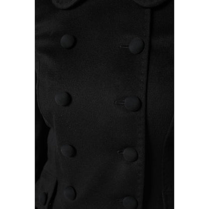 Dolce & Gabbana Black Wool Sartoria Italiano Blazer Jacket