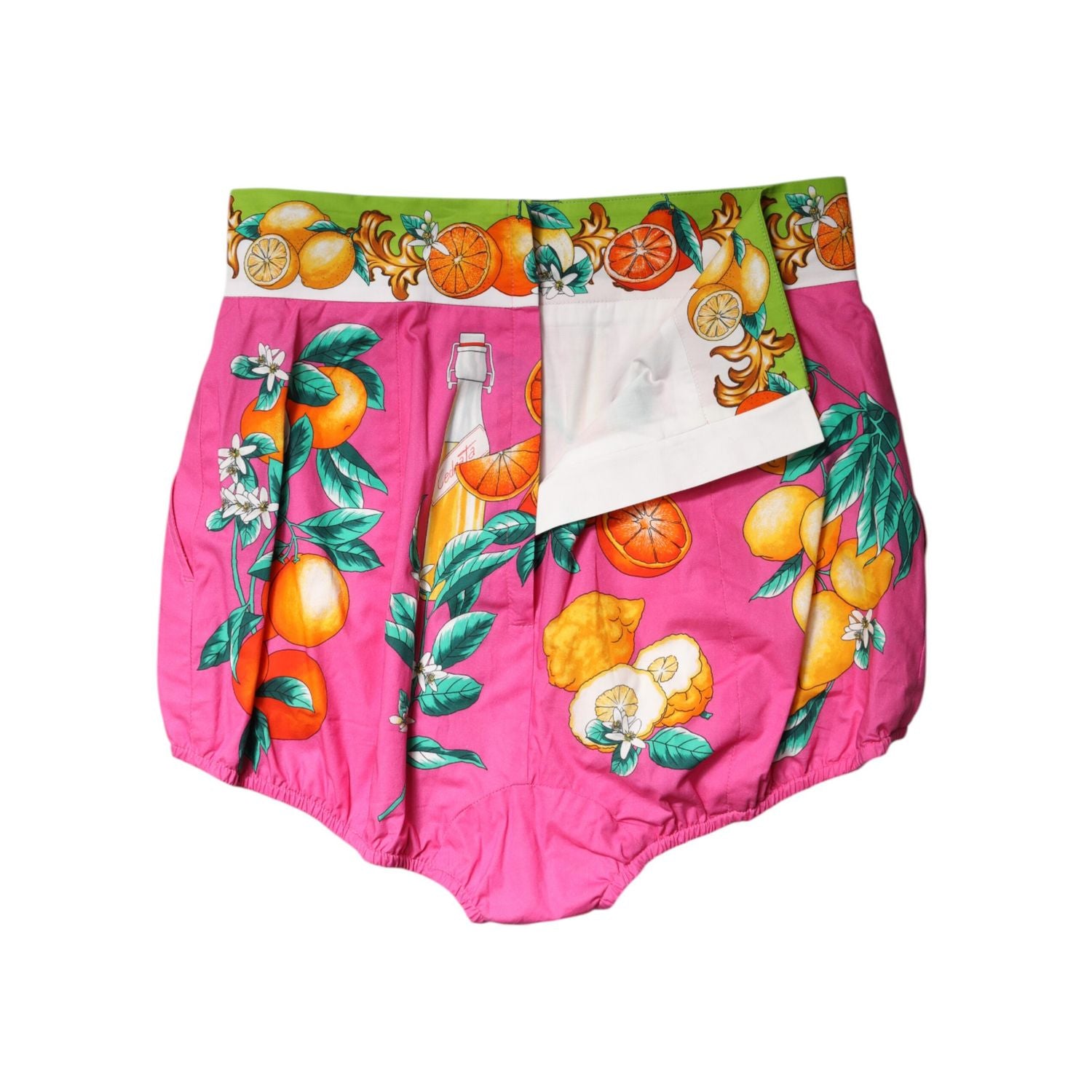 Dolce & Gabbana Pink Printed High Waist Hot Pants Shorts