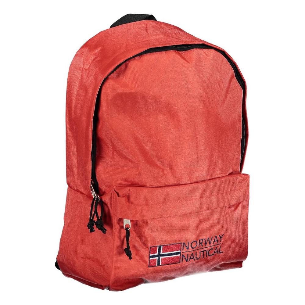 Front view with bag zipped and handles upright.
