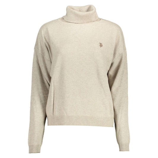 U.S. POLO ASSN. Beige Wool Women Sweater