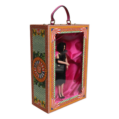 Dolce & Gabbana Black Dress Ceramic Porcelain Fashion Leather Sicily Dolls